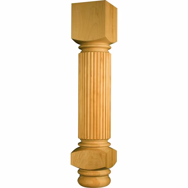 35 1/2 x 6 Massive Sapelo Island Leg in Hickory